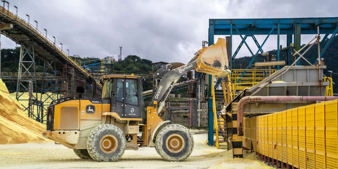 Máquinas e equipamentos para a mistura de fertilizantes